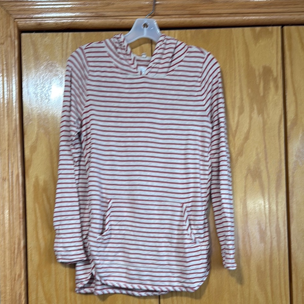 Striped Hooded Shirt